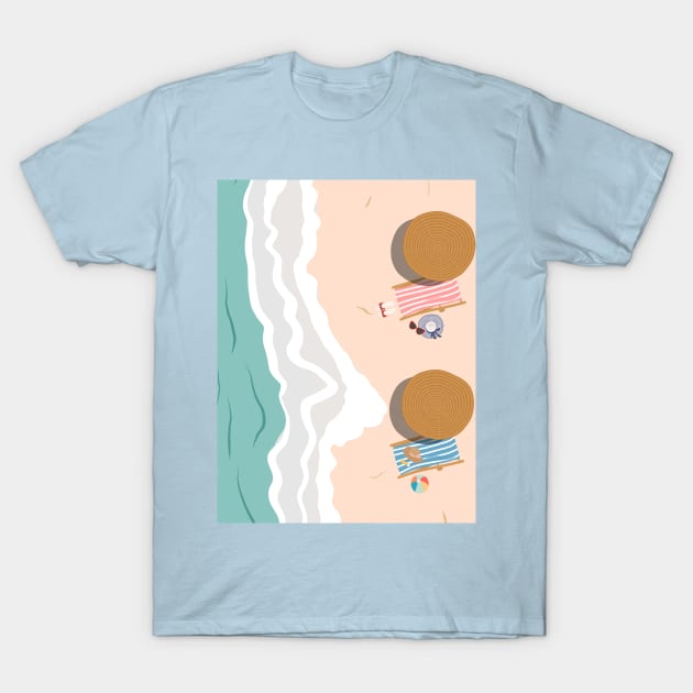 Summer At The Beach T-Shirt by ArunikaPrints